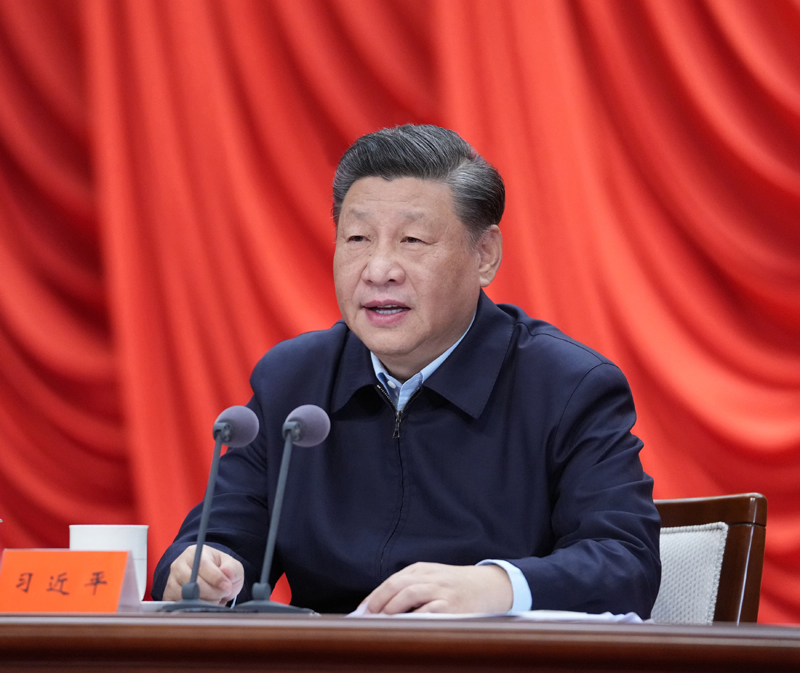 3月1日，2022年春季学期中央党校（国家行政学院）中青年干部培训班在中央党？。中共中央总书记、国家主席、中央军委主席习近平在开班式上发表重要讲话。新华社记者 申宏 摄